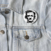 Edgar Allan Poe Ronde Button 5,7 Cm (In situ)
