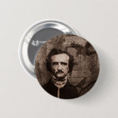 Edgar Allan Poe Ronde Button 5,7 Cm (Voorkant /achterkant)