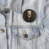 Edgar Allan Poe Ronde Button 5,7 Cm (In situ)