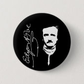 Edgar Allan Poe Ronde Button 5,7 Cm (Voorkant)