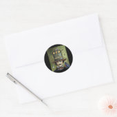 Edgar Allan Poe Ronde Sticker (Envelop)