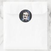 Edgar Allan Poe Ronde Sticker (Tas)