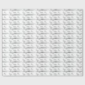 Edgar Allan Poe Signature Cadeaupapier (Vlak)