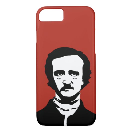 Edgar Allan Poe Silhouette Case-Mate iPhone Case (Achterkant)