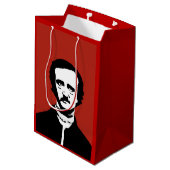 Edgar Allan Poe Silhouette Medium Cadeauzakje (Achterkant Gekanteld)