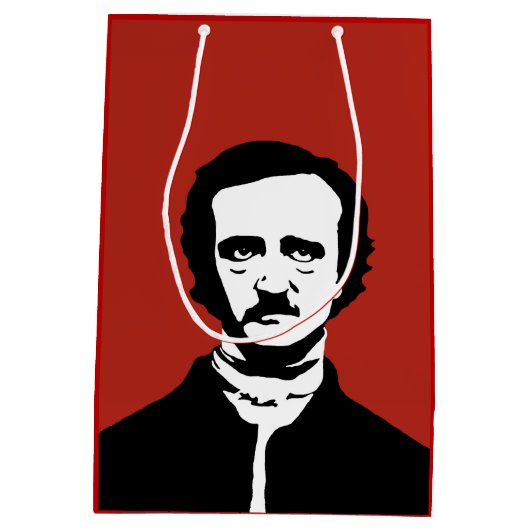 Edgar Allan Poe Silhouette Medium Cadeauzakje (Achterkant)