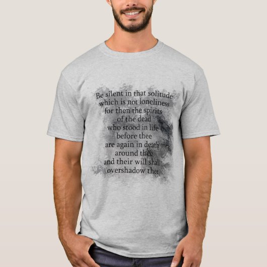 Edgar Allan Poe Spirits van het Dead Halloween ged T-shirt (Voorkant)