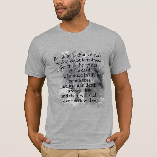 Edgar Allan Poe Spirits van het Dead Halloween ged T-shirt (Voorkant)