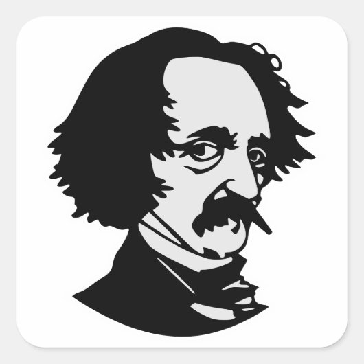 Edgar Allan Poe Sticker (Voorkant)