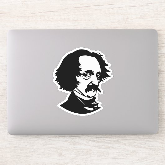 Edgar Allan Poe Sticker (Computer)