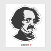 Edgar Allan Poe Sticker (Vel)