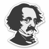 Edgar Allan Poe Sticker (Voorkant)