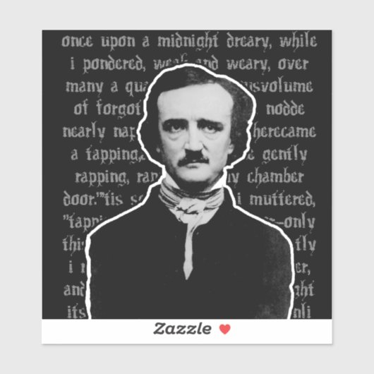 Edgar Allan Poe Stickers (Vel)