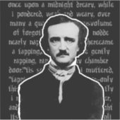 Edgar Allan Poe Stickers (Voorkant)