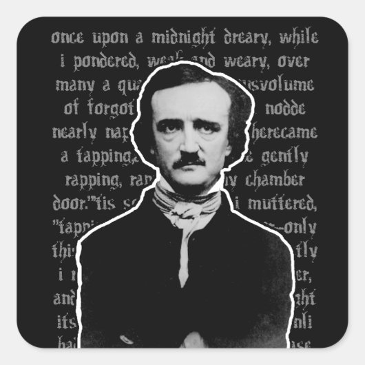 Edgar Allan Poe Stickers (Voorkant)
