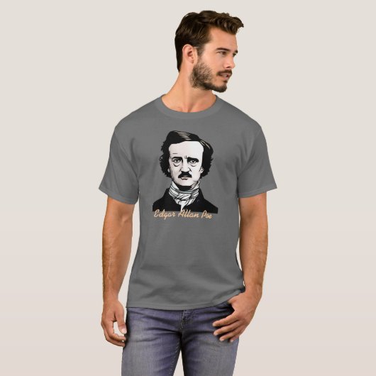 Edgar Allan Poe T-shirt (Voorkant volledig)