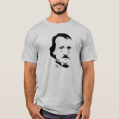 Edgar Allan Poe T-Shirt    (lichtgrijs) (Voorkant)