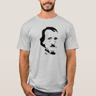 Edgar Allan Poe T-Shirt    (lichtgrijs)