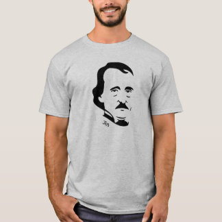 Edgar Allan Poe T-Shirt    (lichtgrijs)
