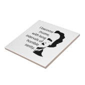 Edgar Allan Poe Tegeltje (Zijkant)