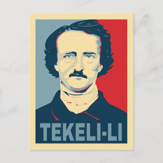 Edgar Allan Poe TEKELI-LI Hope Style Briefkaart (Voorkant)