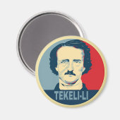 Edgar Allan Poe TEKELI-LI Hope Style Magneet (Voorkant / Achterkant)