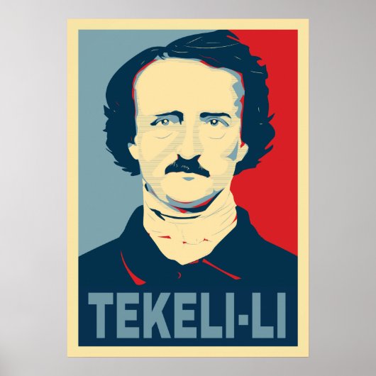 Edgar Allan Poe TEKELI-LI Hope Style Poster (Voorkant)