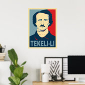 Edgar Allan Poe TEKELI-LI Hope Style Poster (Thuiskantoor)