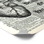 Edgar Allan Poe Tell Tale Heart Dictionary Afdrukk Poster (Hoek)