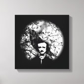 Edgar Allan Poe 'The Raven' Canvas Afdruk (Voorkant)