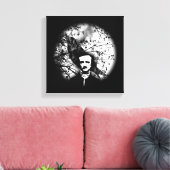 Edgar Allan Poe 'The Raven' Canvas Afdruk (Insitu (Woonkamer))