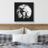 Edgar Allan Poe 'The Raven' Canvas Afdruk (Insitu (Slaapkamer))