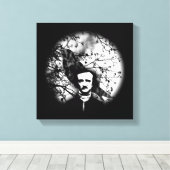 Edgar Allan Poe 'The Raven' Canvas Afdruk (Insitu (Houten vloer))