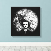 Edgar Allan Poe 'The Raven' Canvas Afdruk (Insitu (Houten vloer))