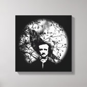 Edgar Allan Poe 'The Raven' Canvas Afdruk (Voorkant)