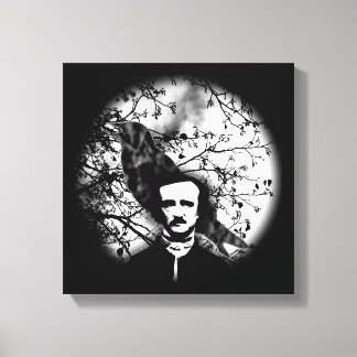 Edgar Allan Poe 'The Raven' Canvas Afdruk