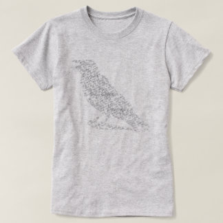 Edgar Allan Poe The Raven Dames Typografie Shirt