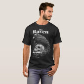 Edgar Allan Poe The Raven Nevermore Distressed Ret T-shirt (Voorkant volledig)