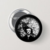 Edgar Allan Poe 'The Raven' Ronde Button 5,7 Cm (Voorkant /achterkant)