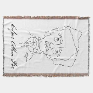 Edgar Allan Poe Throw Blanket Deken