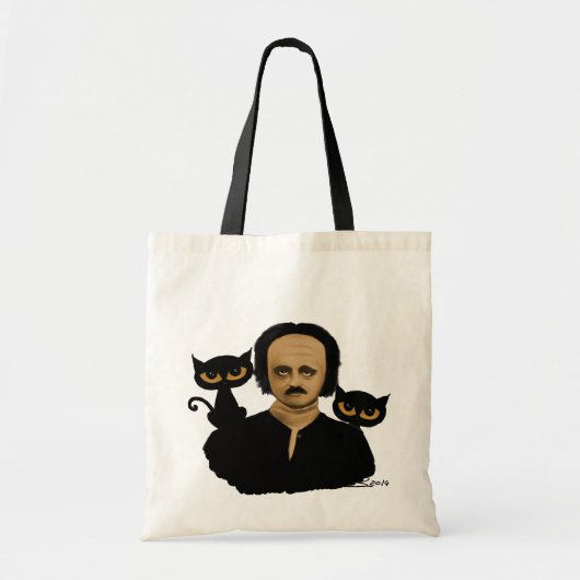 edgar allan poe tote bag (Voorkant)