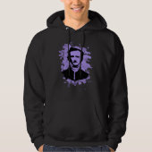 Edgar Allan Poe Tribute (violet) Hoodie (Voorkant)