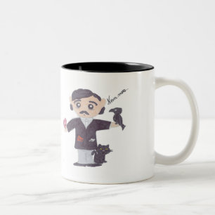 Edgar Allan Poe Tweekleurige Koffiemok