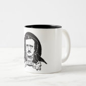 Edgar Allan Poe Tweekleurige Koffiemok (Voorkant rechts)
