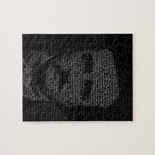 Edgar Allan Poe (TypeFace) Legpuzzel (Horizontaal)