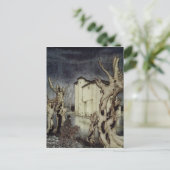 Edgar Allan Poe Usher schilderij van Arthur Rackha Briefkaart (Staand voorkant)