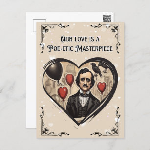  Edgar Allan Poe Valentijnsdag Briefkaart