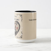  Edgar Allan Poe Valentijnsdag Tweekleurige Koffiemok (Center)