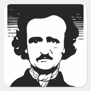 Edgar Allan Poe Vierkante Sticker