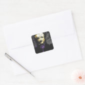 Edgar Allan Poe Vierkante Sticker (Envelop)